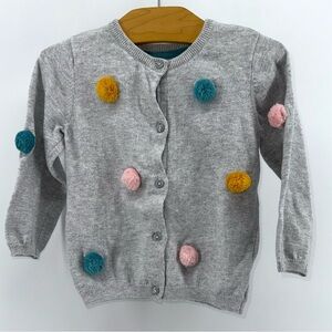 H&M Toddler Girl's Pom Pom Cardigan Sweater